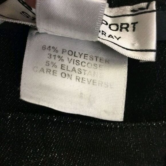 St John Sport By Marie Gray Womens Slash Button Pockets Straight Pants Blue 4 - Picture 10 of 11